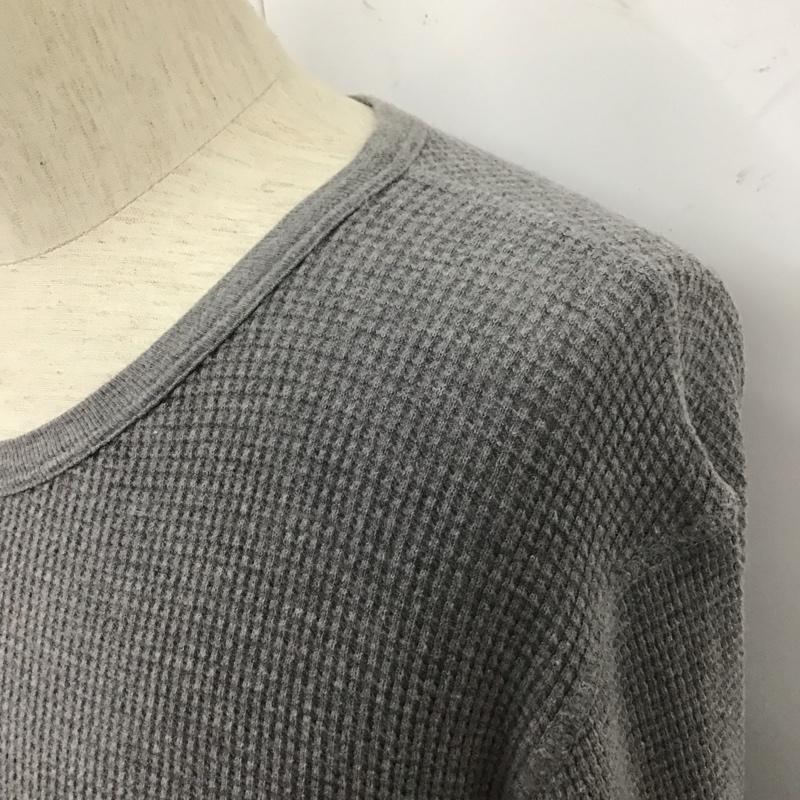 ジチピ gicipi カットソー 長袖 長袖カットソー クルーネックカットソー ロングスリーブカットソー 3 無地 灰 / グレー /  メンズ USED 古着 中古 10110380