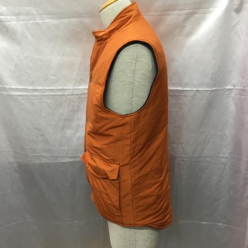 エルエルビーン L.L.Bean ベスト ベスト ベスト ダウンジャケット ノースリーブカットソー リバーシブル S 無地 橙 / オレンジ / メンズ USED 古着 中古 10110994
