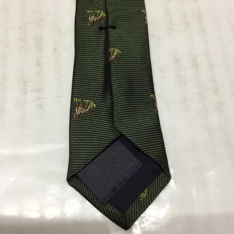 ブルックスブラザーズ BROOKS BROTHERS ネクタイ ネクタイ シルク USA製 馬柄 総柄 カーキ / カーキ / メンズ USED 古着 中古 10113614
