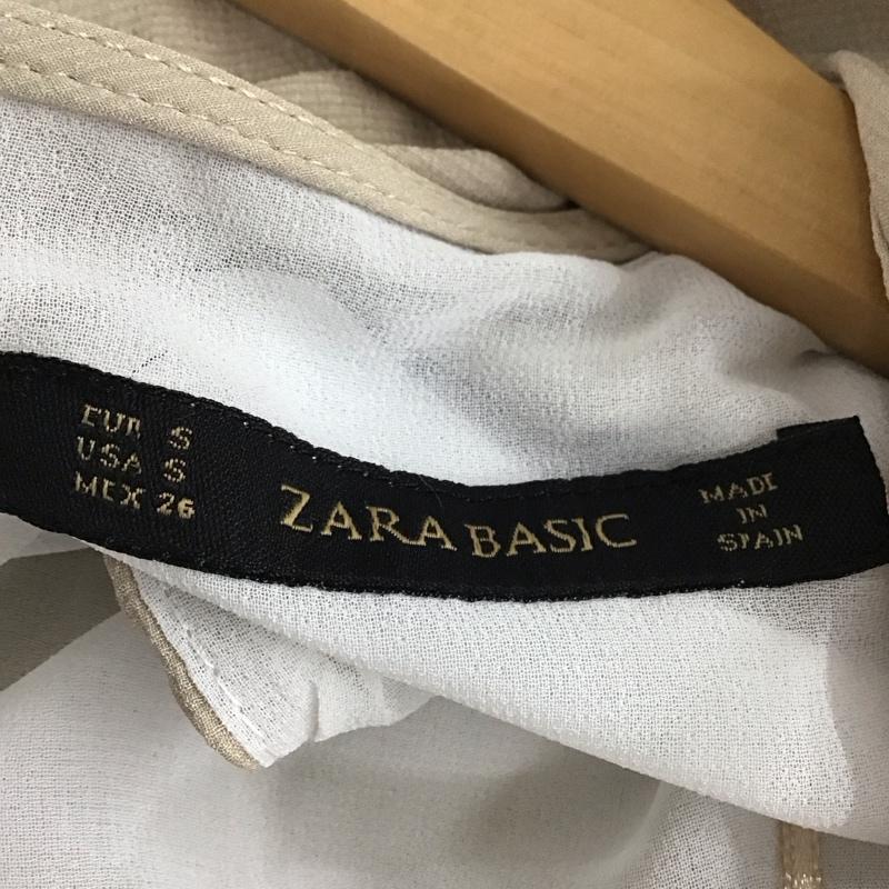 ザラベーシック ZARA BASIC ワンピース ミニスカート S 無地 ベージュ / ベージュ /  レディース USED 古着 中古 10133685