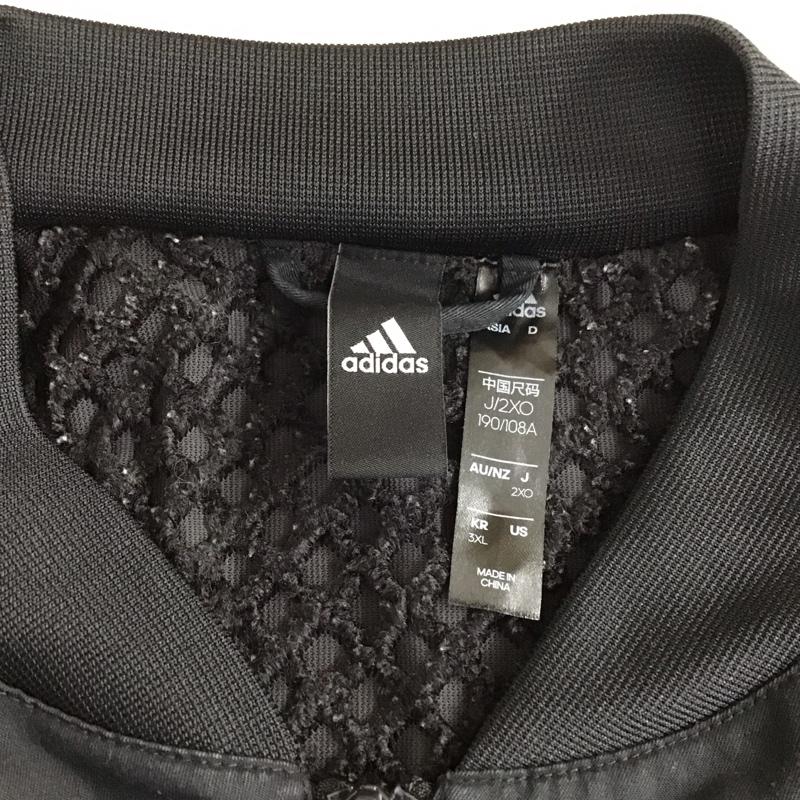 アディダス adidas ジャケット、上着 ジャンパー、ブルゾン gn8836 ジップアップジャケット アウター スポーツウェア 無地 黒 / ブラック / メンズ USED 古着 中古 10119967