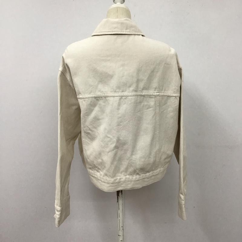 ザラ ZARA ジャケット、上着 ジャケット、ブレザー 4365/073/733 COLOURED DENIM JACKET M 無地 白 / ホワイト / レディース USED 古着 中古 10127723