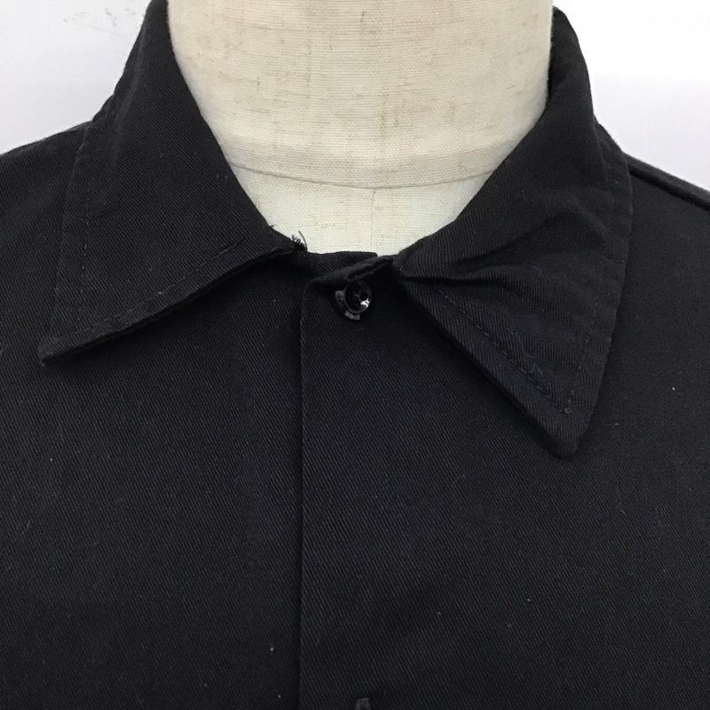 ディッキーズ Dickies シャツ、ブラウス 半袖 半袖シャツ カラーシャツ 半袖カットソー 無地シャツ L 無地 黒 / ブラック /  メンズ USED 古着 中古 10113022
