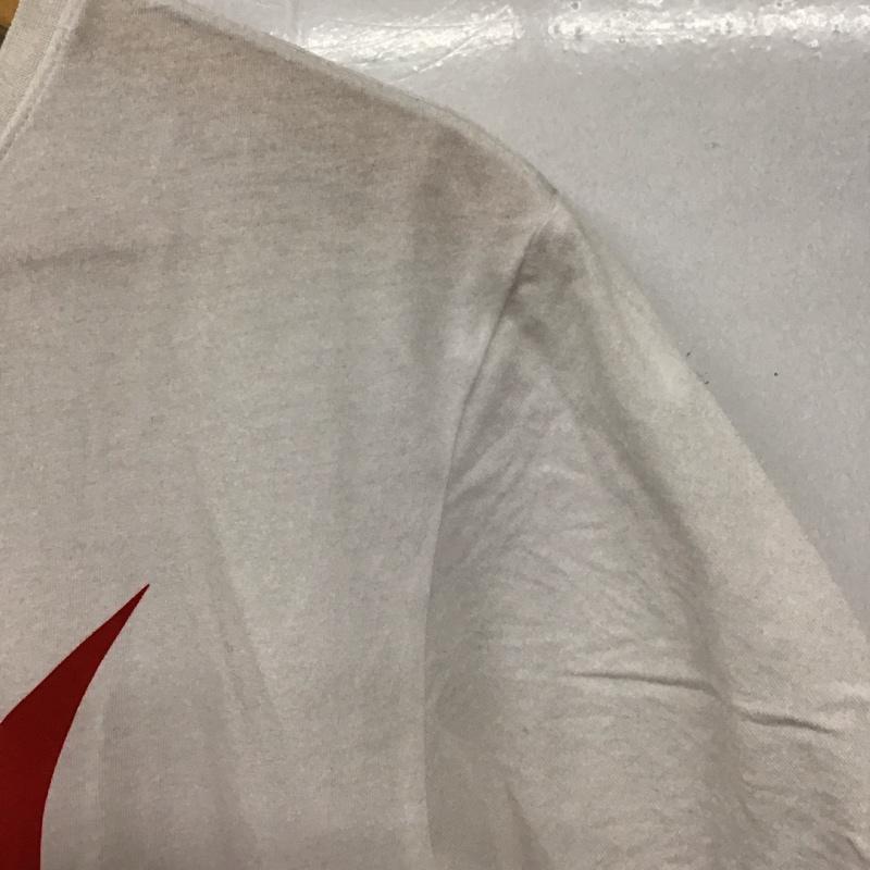 ナイキ NIKE Tシャツ 半袖 805002-410 半袖カットソー プリントTシャツ クルーネックカットソー L プリント 白 / ホワイト / メンズ USED 古着 中古 10137292