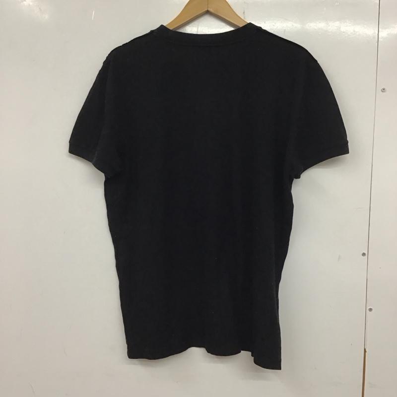 ドルチェアンドガッバーナ DOLCE&GABBANA カットソー 半袖 半袖カットソー 無地Tシャツ ヘンリーネックカットソー L ロゴ、文字 黒 / ブラック / メンズ USED 古着 中古 10137960