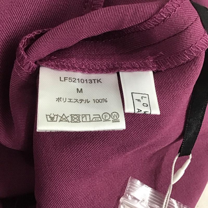 ローリーズファーム LOWRYS FARM パンツ スラックス スラックスパンツ スリムパンツ センタータックパンツ M 無地 紫 / パープル / レディース USED 古着 中古 10145393