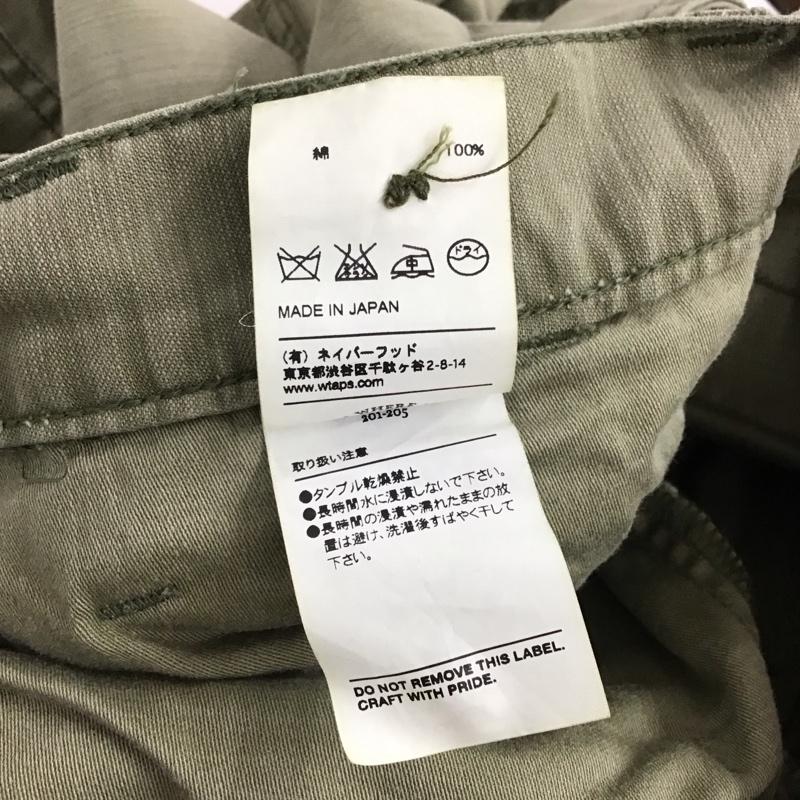 ダブルタップス W)TAPS パンツ ワークパンツ、ペインターパンツ カーゴパンツ ミリタリーパンツ ワイドパンツ 2 ロゴ、文字 カーキ / カーキ / メンズ USED 古着 中古 10146223