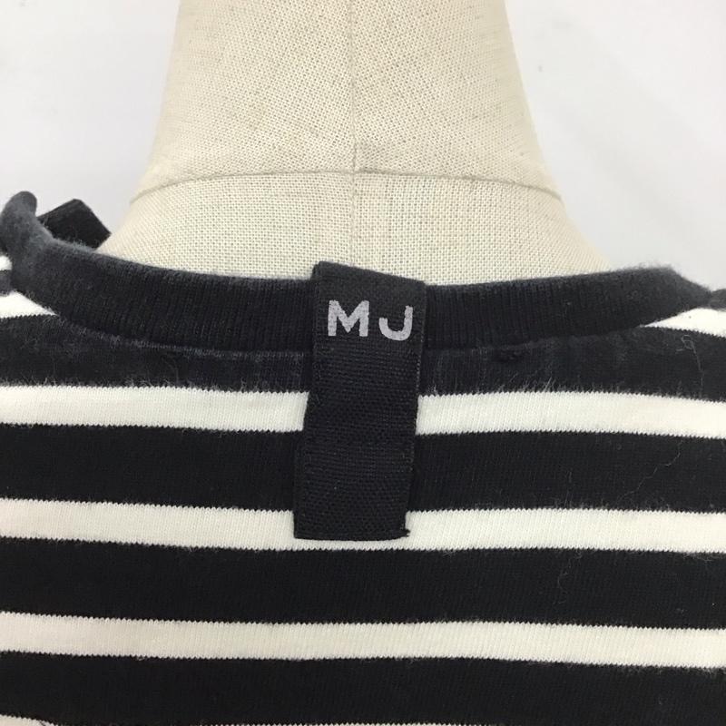 マークジェイコブス MARCJACOBS Tシャツ 長袖 C611C04PF21 カットソー ボーダー M ロゴ、文字 白 / ホワイト / X 黒 / ブラック / レディース USED 古着 中古 10112045