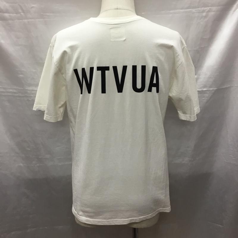 ダブルタップス WTAPS Tシャツ 半袖 クルーネック ロゴ、文字 白 / ホワイト / メンズ USED 古着 中古 10119170