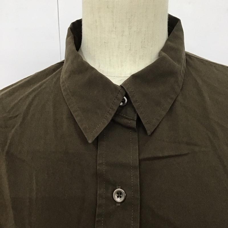 プラージュ Plage シャツ、ブラウス 長袖 長袖シャツ 無地シャツ カラーシャツ 無地 茶 / ブラウン / レディース USED 古着 中古 10127393