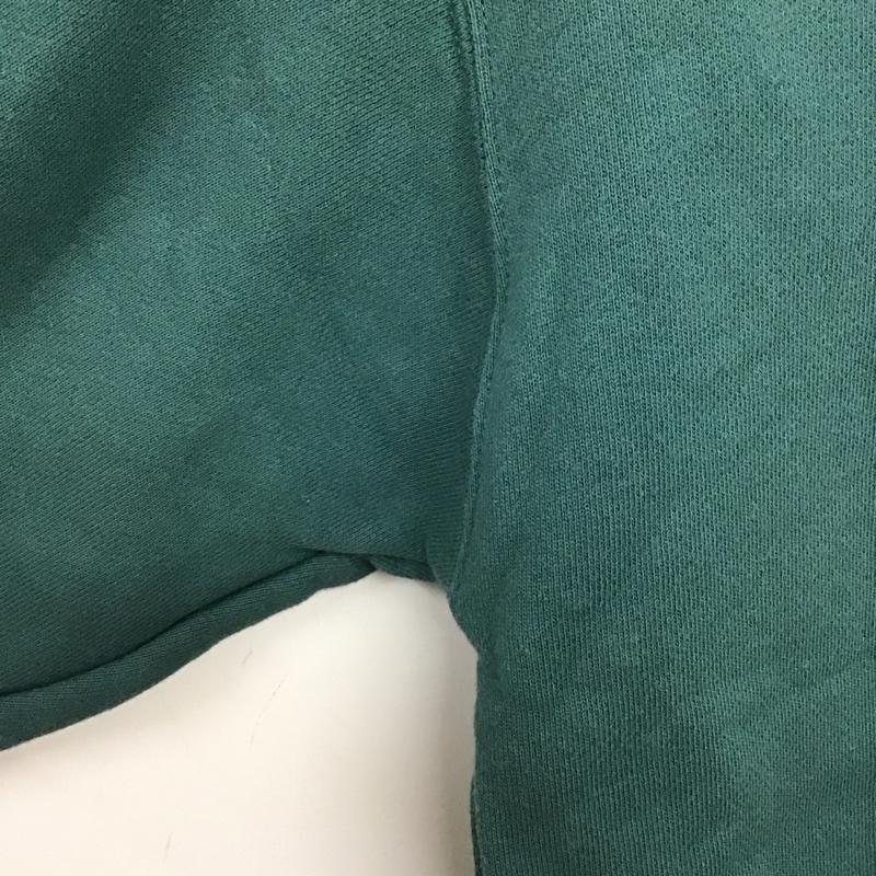バンズ VANS トレーナー 長袖 長袖トレーナー スウェット クルーネック プルオーバー S 無地 緑 / グリーン / メンズ USED 古着 中古 10137691