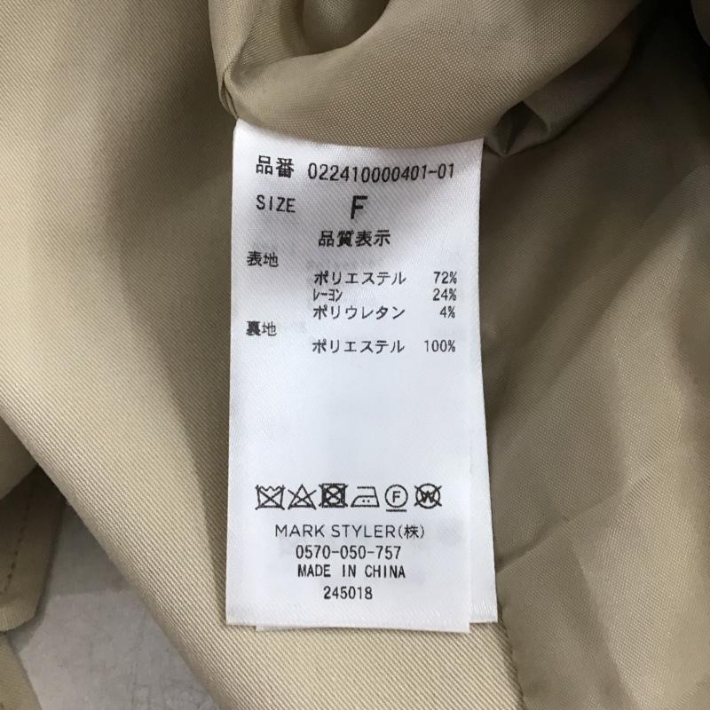 ダズリン dazzlin コート コート一般 022410000401-01 ケープフレアパステルトレンチコート ロングコート FREE 無地 ベージュ / ベージュ / レディース USED 古着 中古 10143588