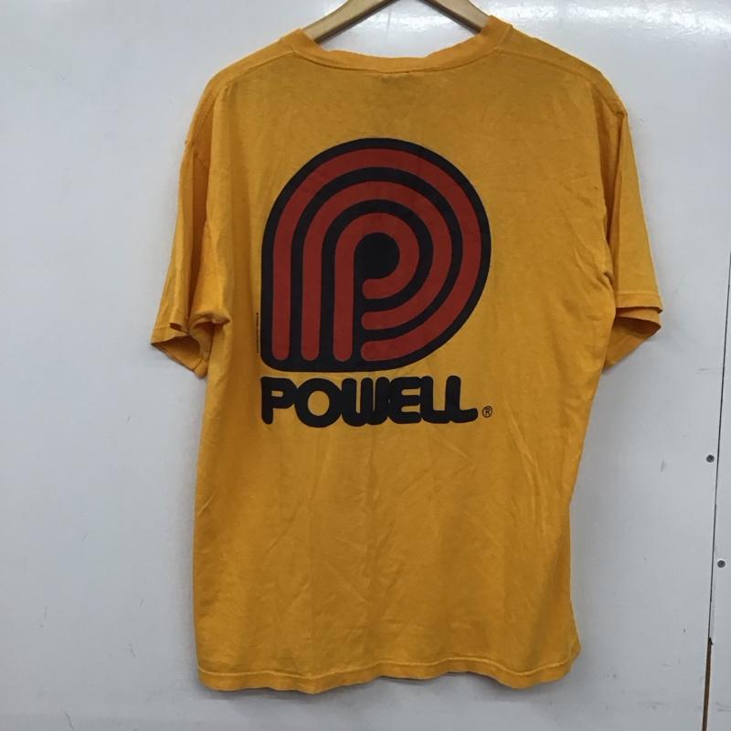 パウエルペラルタ POWELL PERALTA Tシャツ 半袖 半袖カットソー プリントTシャツ クルーネックカットソー ロゴ、文字 黄 / イエロー / メンズ USED 古着 中古 10138411