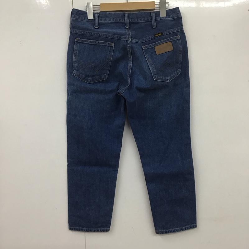 ラングラー Wrangler パンツ デニム、ジーンズ デニムパンツ ワイドパンツ カジュアルパンツ M 無地 インディゴ / インディゴ /  メンズ USED 古着 中古 10126390