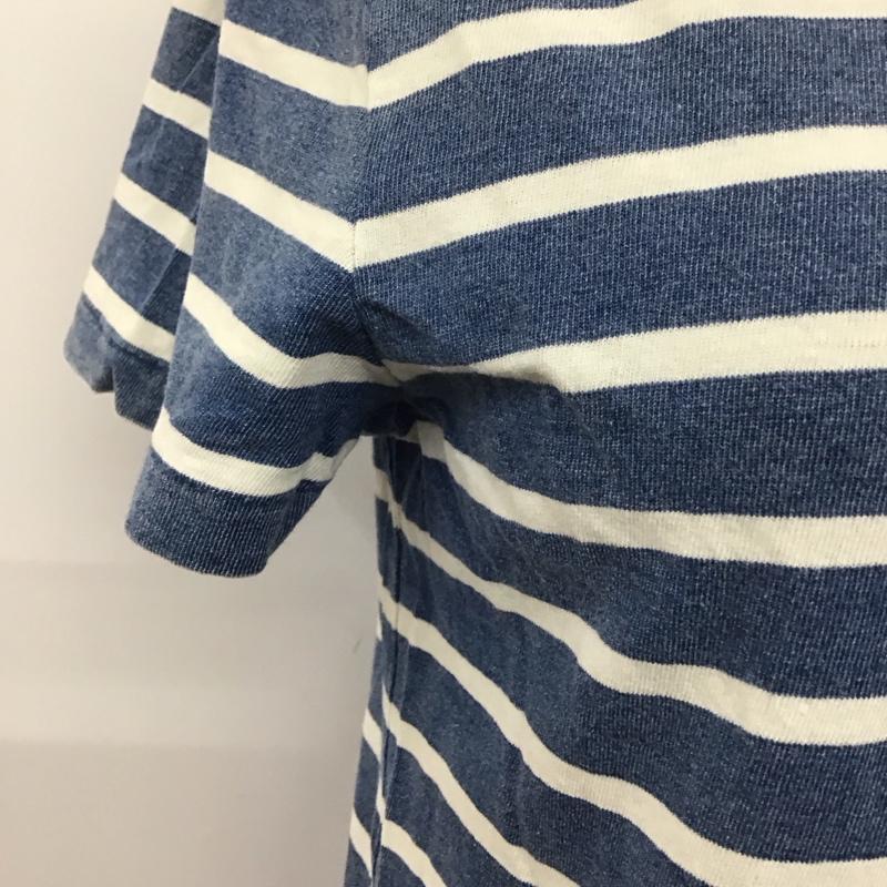 ポロラルフローレン POLO RALPH LAUREN Tシャツ 半袖 半袖カットソー プリントTシャツ クルーネックカットソー XS ボーダー柄 白 / ホワイト / X 青 / ブルー / レディース USED 古着 中古 10112199