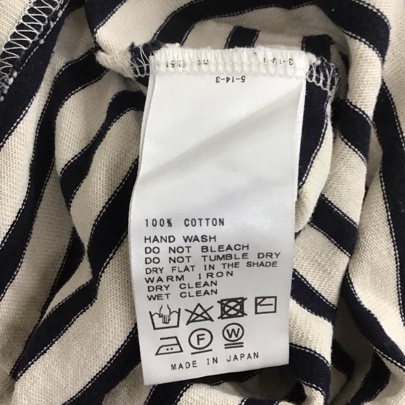 ジャーナルスタンダード JOURNAL STANDARD カットソー 長袖 17-070-400-9220-3-0 コットンボーダープルオーバー 長袖カットソー ボーダー柄 ベージュ / ベージュ / X 紺 / ネイビー /  レディース USED 古着 中古 10108834