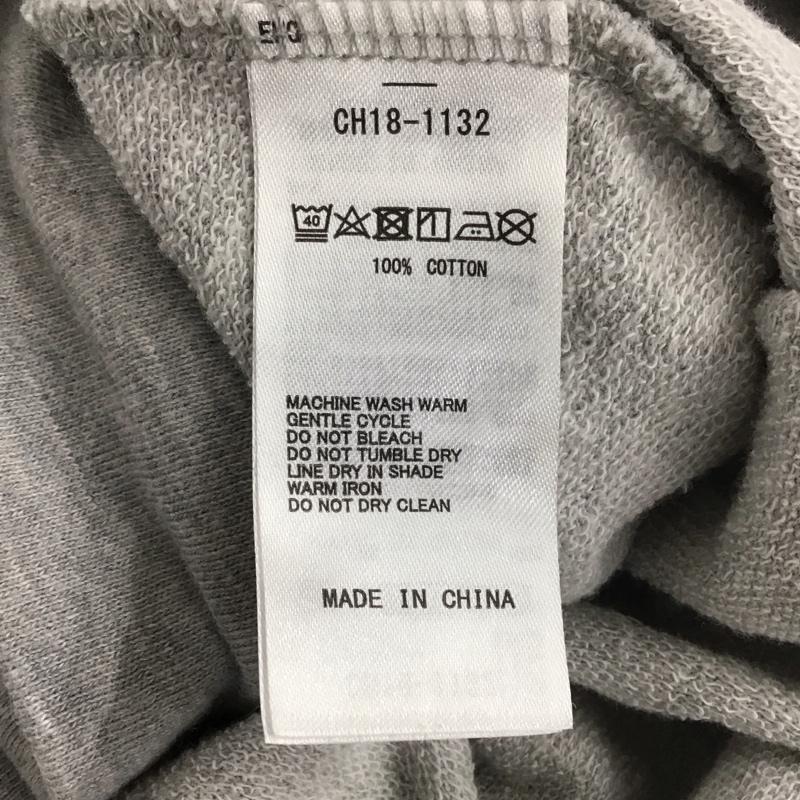 チャムス CHUMS ワンピース ロングスカート ch18-1132 半袖ワンピース スウェットワンピース クルーネック L ロゴ、文字 灰 / グレー / レディース USED 古着 中古 10138366