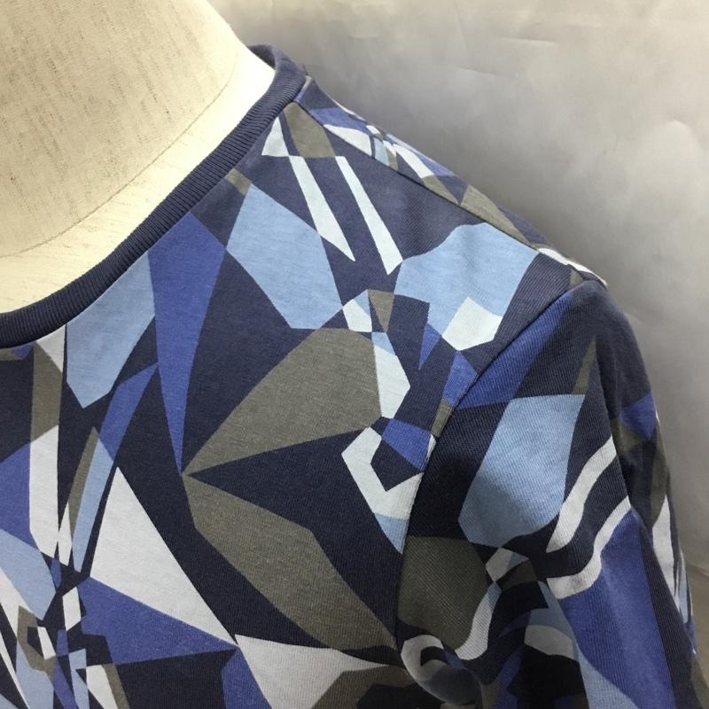 デンハム DENHAM Tシャツ 半袖 半袖カットソー プリントTシャツ クルーネックカットソー XS 総柄 マルチカラー / マルチカラー /  メンズ USED 古着 中古 10108970