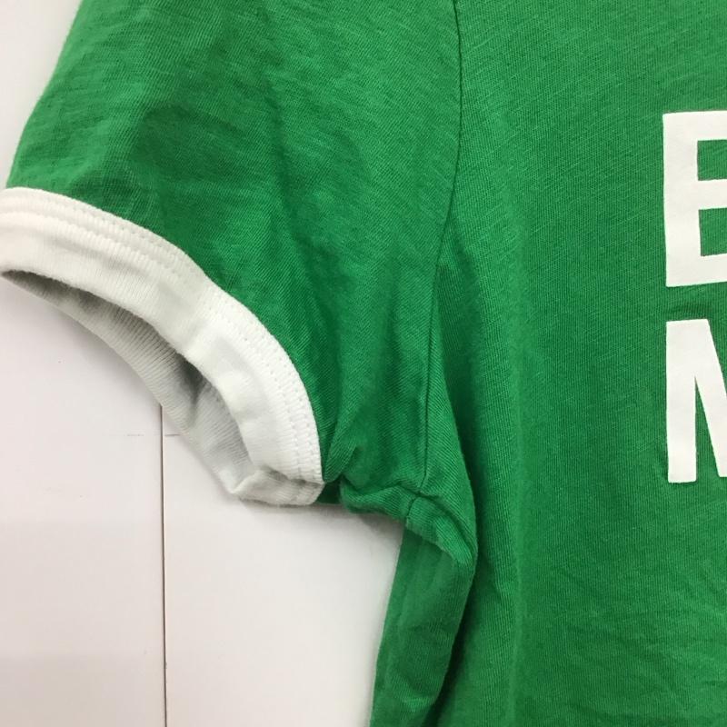 ザラ ZARA Tシャツ 半袖 M ロゴ、文字 X プリント 緑 / グリーン / レディース USED 古着 中古 10130424