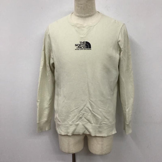 ザノースフェイス THE NORTH FACE トレーナー 長袖 NT61802X 長袖トレーナー スウェット クルーネック リブスウェットカットソー L ロゴ、文字 オフホワイト / オフホワイト /  メンズ USED 古着 中古 10117268