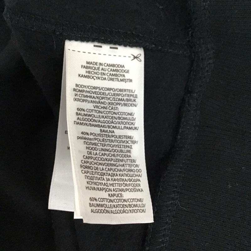 ポロラルフローレン POLO RALPH LAUREN ワンピース ひざ丈スカート パーカー 長袖 裏起毛 S ワンポイント 黒 / ブラック / レディース USED 古着 中古 10116148
