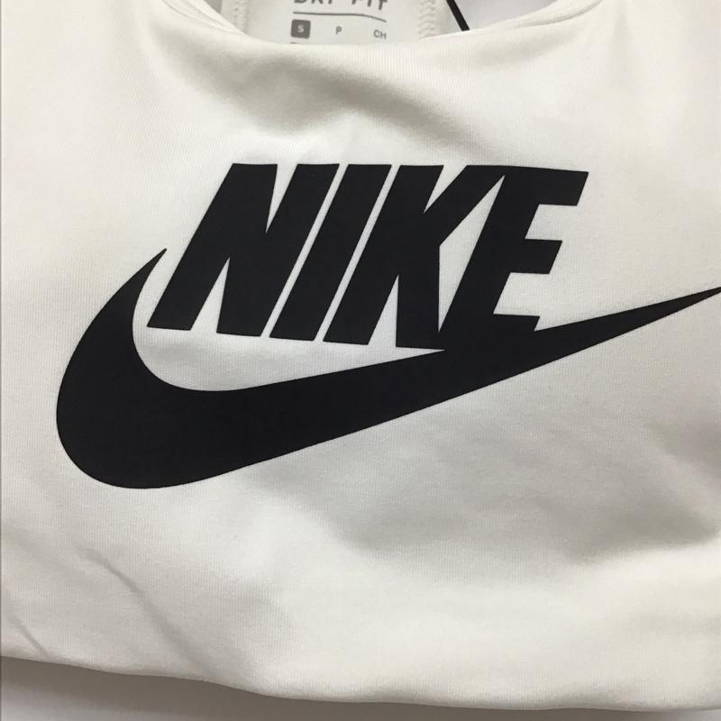 ナイキ NIKE トップス トップス 899371-100 スポーツブラ WS ナイキプロ フューチュラ クラシックブラ タグ付き S ロゴ、文字 白 / ホワイト / レディース USED 古着 中古 10135546