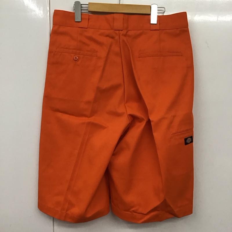 ディッキーズ Dickies パンツ ショートパンツ wd42283 セルフォンポケットワークショーツ ショートパンツ 44 ロゴ、文字 橙 / オレンジ / メンズ USED 古着 中古 10132001