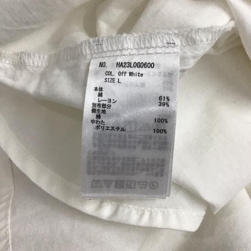 アメリカンホリック AMERICAN HOLIC シャツ、ブラウス 長袖 HA23L0G0600 バンドカラーキルティングシャツチュニック L 無地 白 / ホワイト / レディース USED 古着 中古 10134663