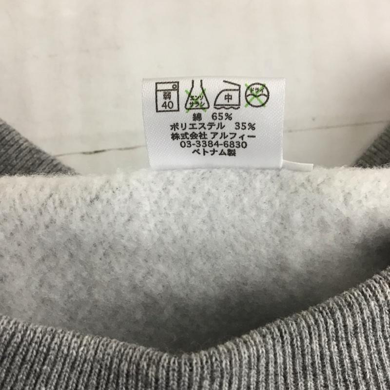 古着 USED トレーナー 長袖 スウェット 裏起毛 MORI ARTWORKS コラボ SAUNA goleador L プリント 灰 / グレー / メンズ USED 古着 中古 10123270