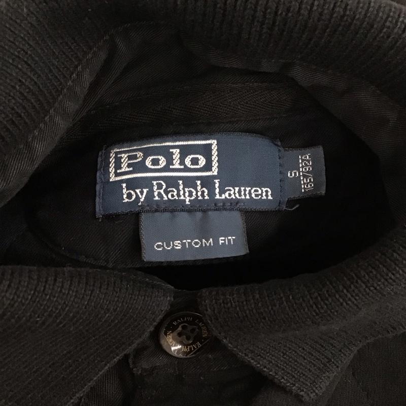 ポロバイラルフローレン Polo by RALPH LAUREN カットソー 長袖 長袖カットソー 長袖ポロシャツ カラーシャツ S ロゴ、文字 黒 / ブラック / メンズ USED 古着 中古 10129878