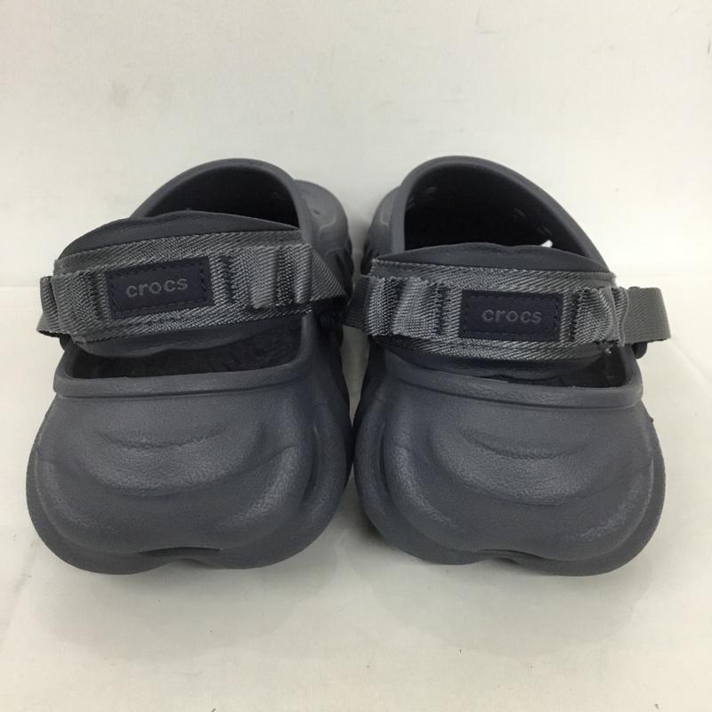 クロックス crocs サンダル サンダル ECHO CLOG M9 ロゴ、文字 紺 / ネイビー / メンズ USED 古着 中古 10128983