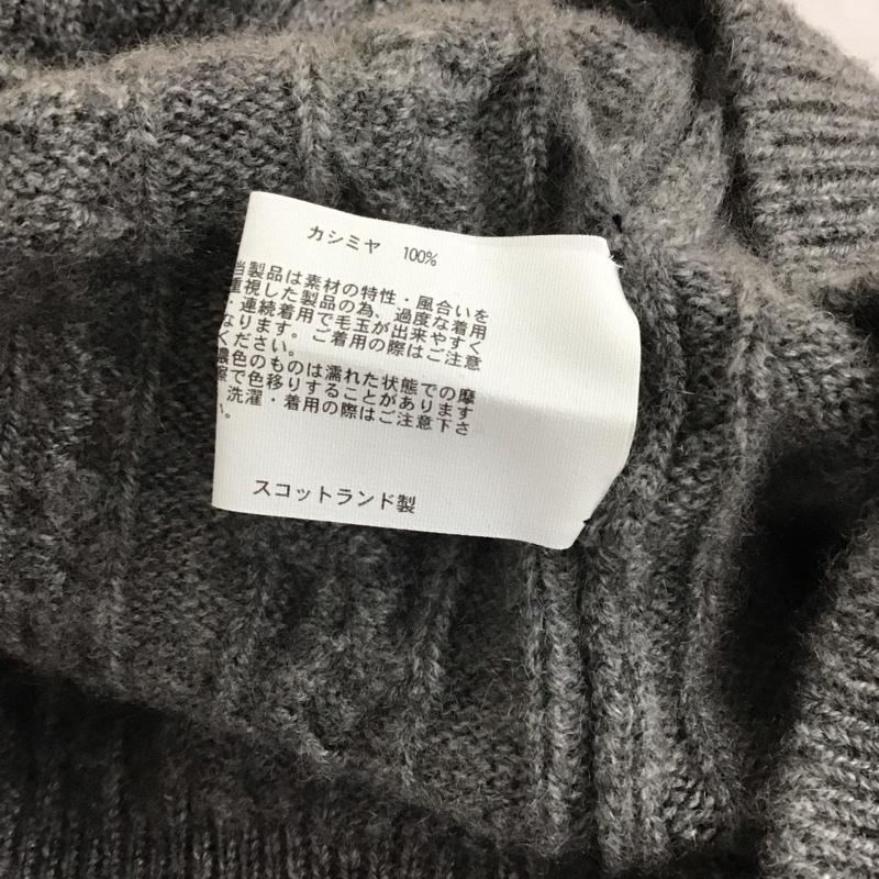 ブルックスブラザーズ BROOKS BROTHERS ニット、セーター 長袖 長袖ニットカットソー ニット セーター Vネックニット M 総柄 灰 / グレー / メンズ USED 古着 中古 10112555