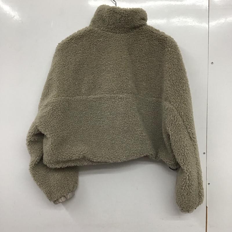 ザラ ZARA ジャケット、上着 ジャンパー、ブルゾン 4341 925 806 ボアジャケット リバーシブル クロップド丈 S 無地 ベージュ / ベージュ / レディース USED 古着 中古 10133562