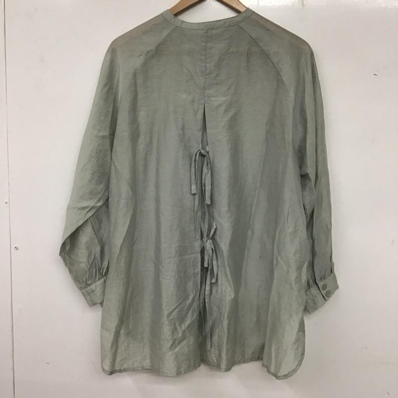 オリーブデオリーブ OLIVE des OLIVE シャツ、ブラウス 長袖 シアーシャツ FREE 無地 灰 / グレー / レディース USED 古着 中古 10136642