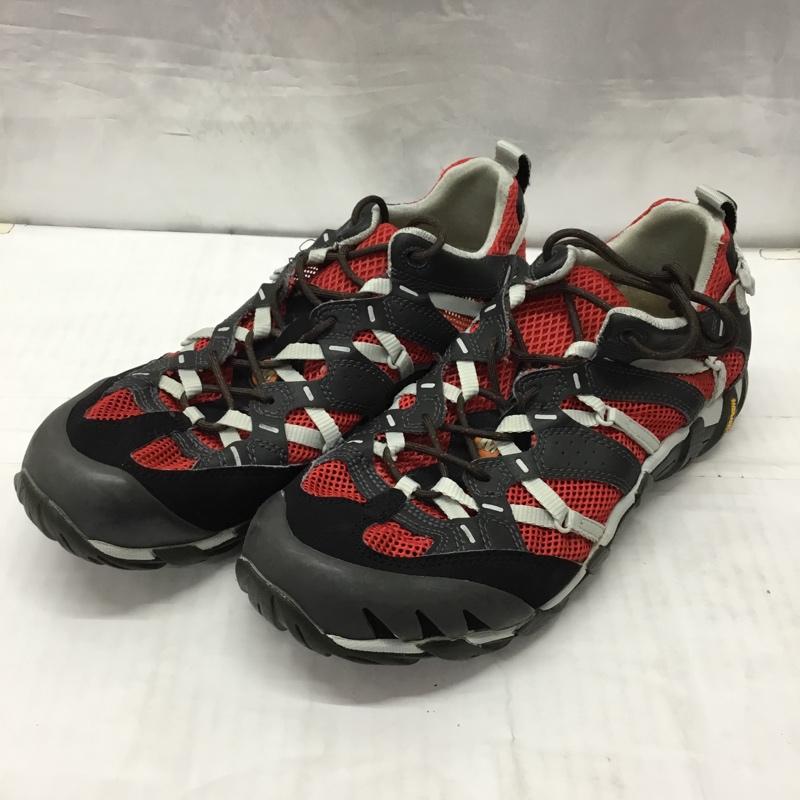 メレル MERRELL アウトドアシューズ アウトドアシューズ 876753 トレッキングシューズ US9.5 US:9.5 ワンポイント 黒 / ブラック / X 赤 / レッド / X 灰 / グレー / メンズ USED 古着 中古 10121488