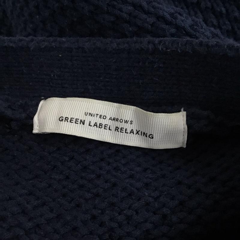 ユナイテッドアローズグリーンレーベルリラクシング UNITED ARROWS green label relaxing ニット、セーター 長袖 3213-105-0924 XL 無地 紺 / ネイビー / メンズ USED 古着 中古 10123560