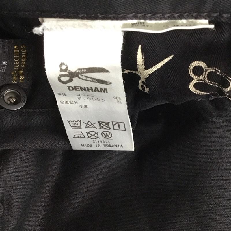 デンハム DENHAM パンツ デニム、ジーンズ デニムパンツ スリムパンツ カジュアルパンツ ストレッチパンツ 27インチ 無地 黒 / ブラック / メンズ USED 古着 中古 10128736