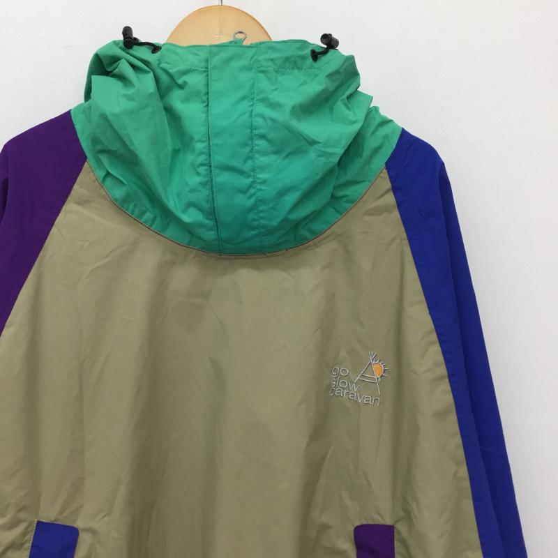 ゴースローキャラバン go slow caravan トップス トップス レインコート ポンチョ 1 ロゴ、文字 青 / ブルー / X ベージュ / ベージュ / X 紫 / パープル / X 緑 / グリーン / レディース USED 古着 中古 10134998