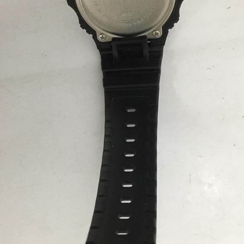 ジーショック G-SHOCK 腕時計 デジタル DW-5750E F.C.Real Bristol コラボレーション 箱有 FCRB-222118 ロゴ、文字 黒 / ブラック / メンズ USED 古着 中古 10124411