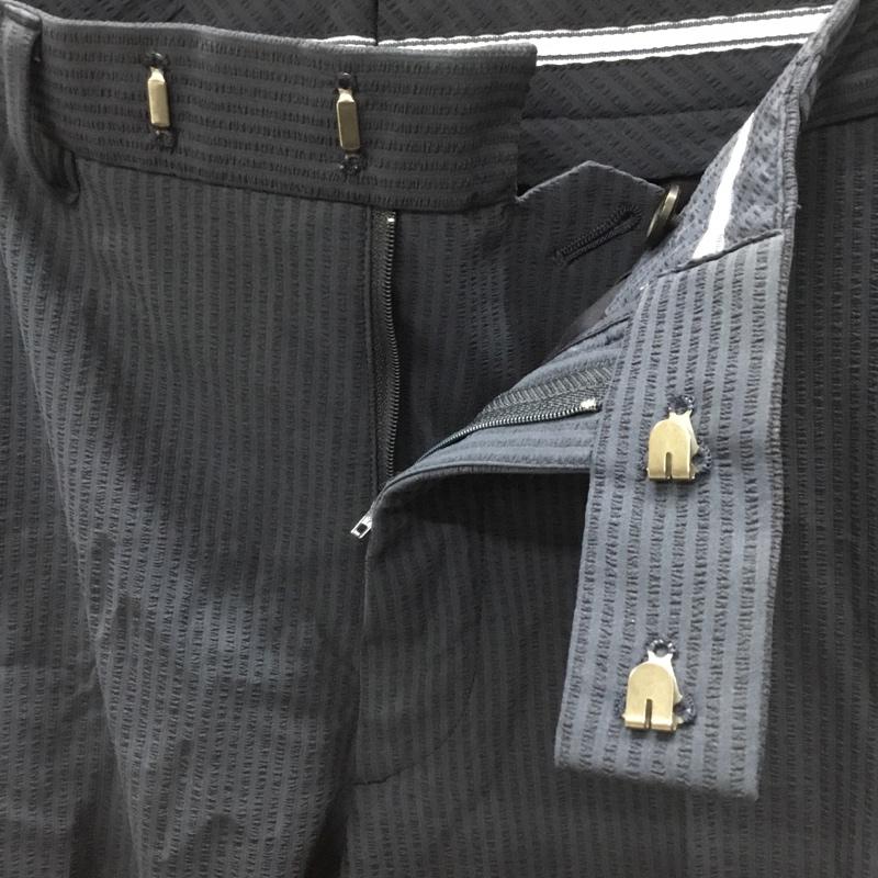 ビューティアンドユースユナイテッドアローズ BEAUTY&YOUTH UNITED ARROWS パンツ スラックス 1214-114-6332 ボトムス チェックパンツ スラックス センタータックパンツ L ストライプ 紺 / ネイビー / メンズ USED 古着 中古 10109419