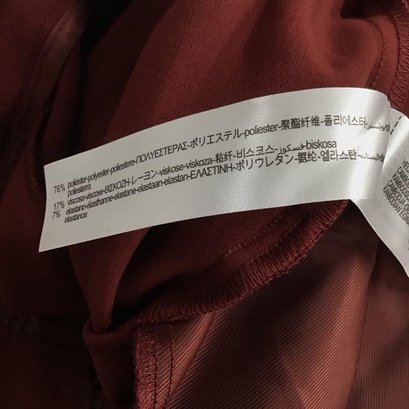 ザラ ZARA パンツ スラックス S 無地 えんじ / ワインレッド / レディース USED 古着 中古 10144009