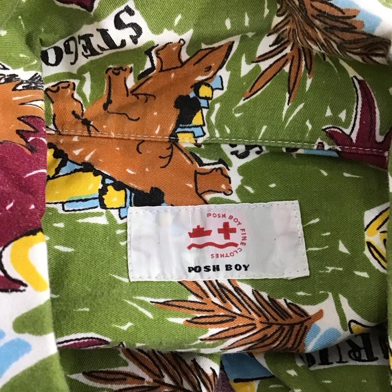古着 USED シャツ、ブラウス 半袖 半袖シャツ カラーシャツ 半袖カットソー プリントシャツ 90s FREE プリント マルチカラー / マルチカラー /  メンズ USED 古着 中古 10109091