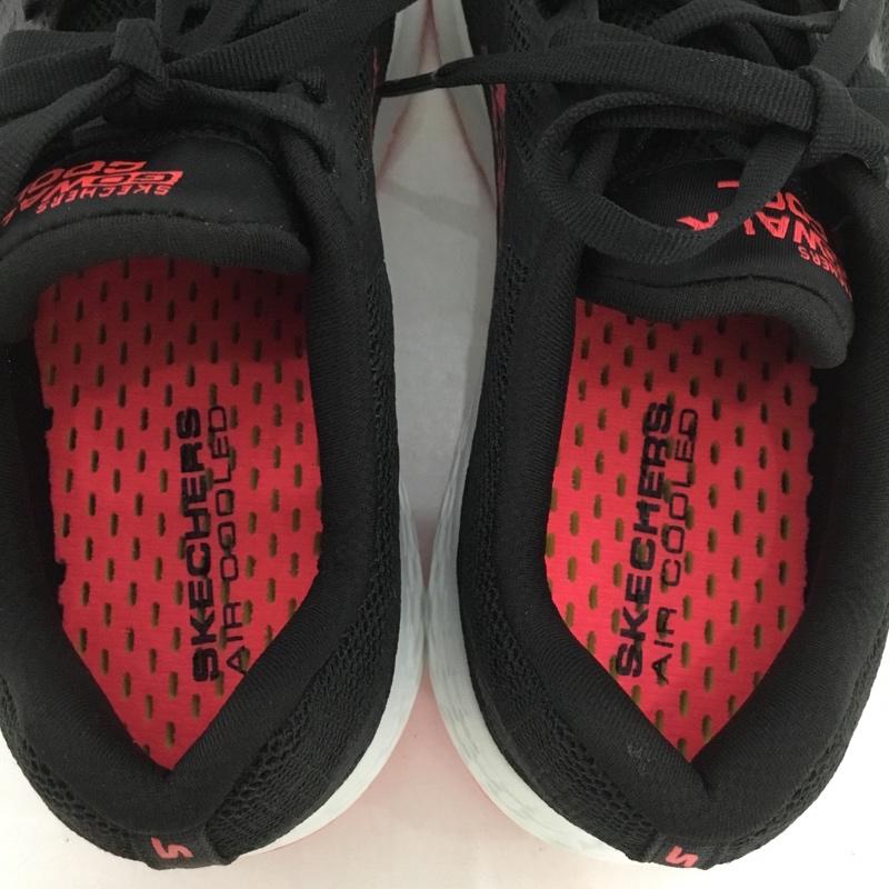 スケッチャーズ SKECHERS スニーカー スニーカー 15651 BKHP GO WALK COOL 22.5cm 箱有 22.5cm ロゴ、文字 黒 / ブラック / X 白 / ホワイト / X 桃 / ピンク / レディース USED 古着 中古 10128142