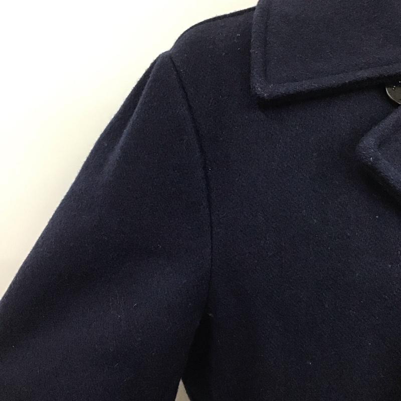 ショット schott コート コート一般 ピーコート アウター ダブルジャケット 40 無地 紺 / ネイビー / メンズ USED 古着 中古 10110375