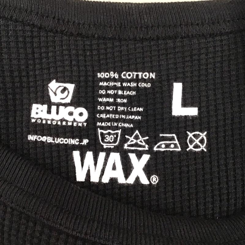 ブルコ BLUCO カットソー 長袖 長袖カットソー クルーネックカットソー ロングスリーブカットソー L 無地 紺 / ネイビー /  メンズ USED 古着 中古 10110980