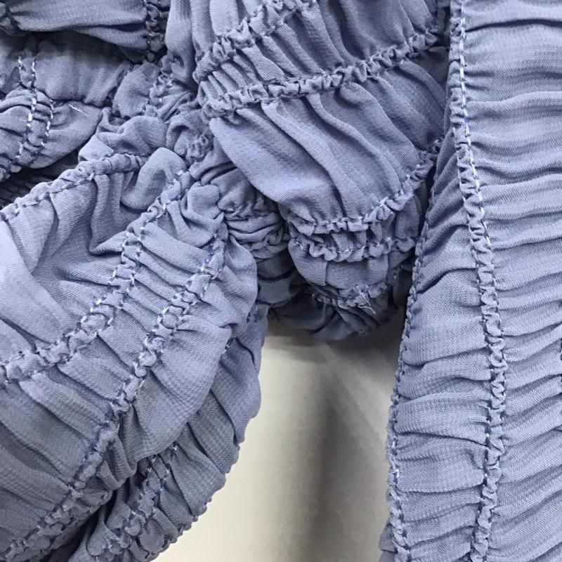 スライ SLY カットソー 長袖 030FSY30-1290 DUMPLING LACY TOPS FREE 無地 青 / ブルー / レディース USED 古着 中古 10130633
