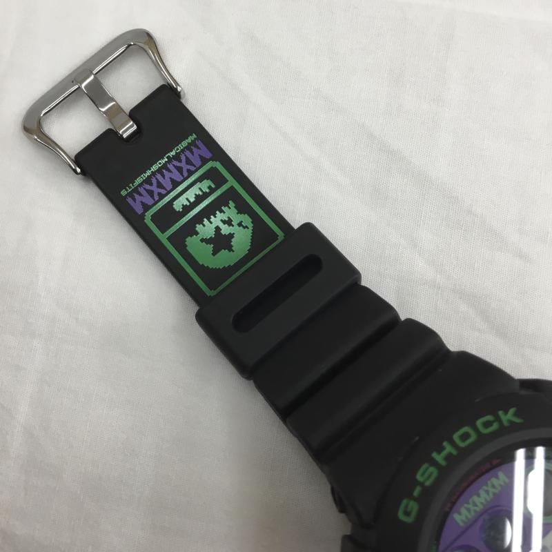 ジーショック G-SHOCK 腕時計 デジタル MxMxM マジカルモッシュミスフィッツ DW-6900FS ロゴ、文字 X プリント 黒 / ブラック / メンズ USED 古着 中古 10108207