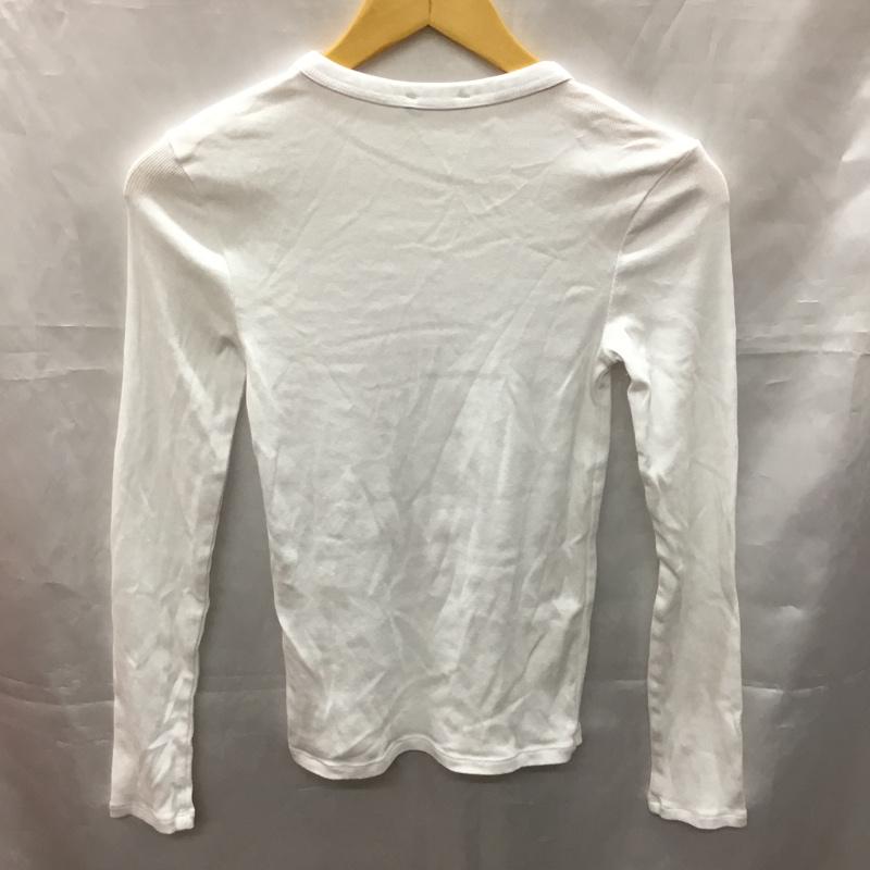 ザラ ZARA Tシャツ 長袖 S 無地 白 / ホワイト / レディース USED 古着 中古 10110840