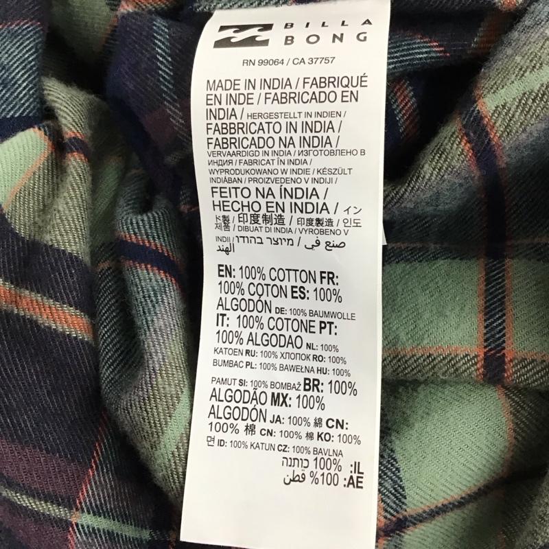 ビラボン BILLABONG シャツ、ブラウス 長袖 長袖シャツ チェックシャツ カラーシャツ M チェック マルチカラー / マルチカラー / メンズ USED 古着 中古 10137125