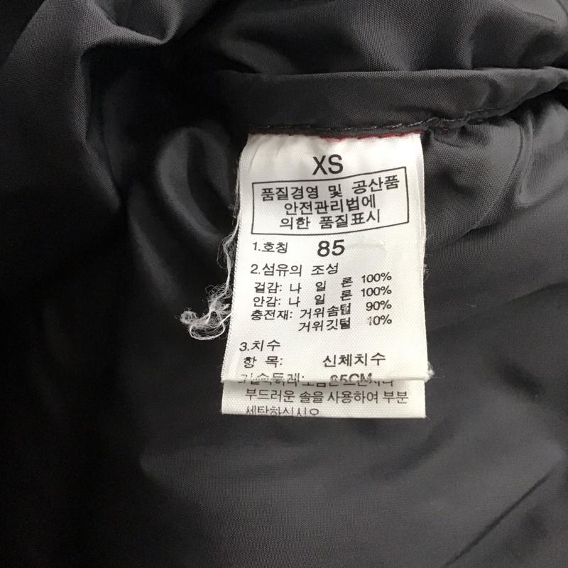 ザノースフェイス THE NORTH FACE ジャケット、上着 ダウンジャケット ジップアップジャケット ダウンジャケット アウター ロゴ、文字 黒 / ブラック / X 赤 / レッド / メンズ USED 古着 中古 10138980